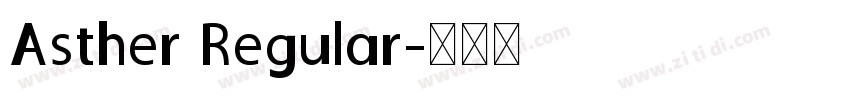 Asther Regular字体转换